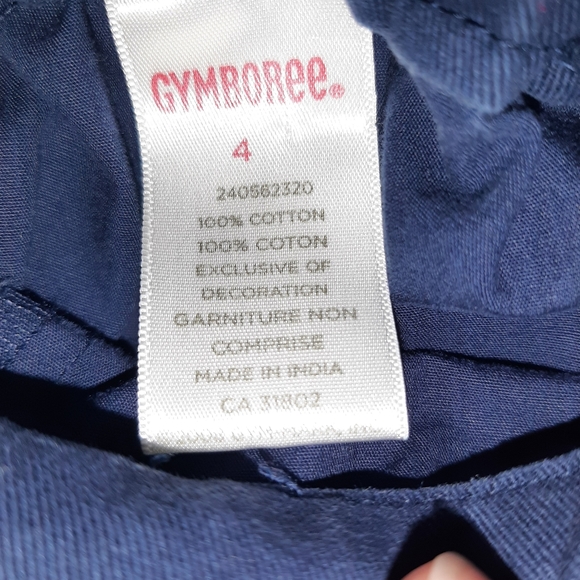 Gymboree New York Girl Navy Embroidered Skort | 4 - Picture 4 of 4